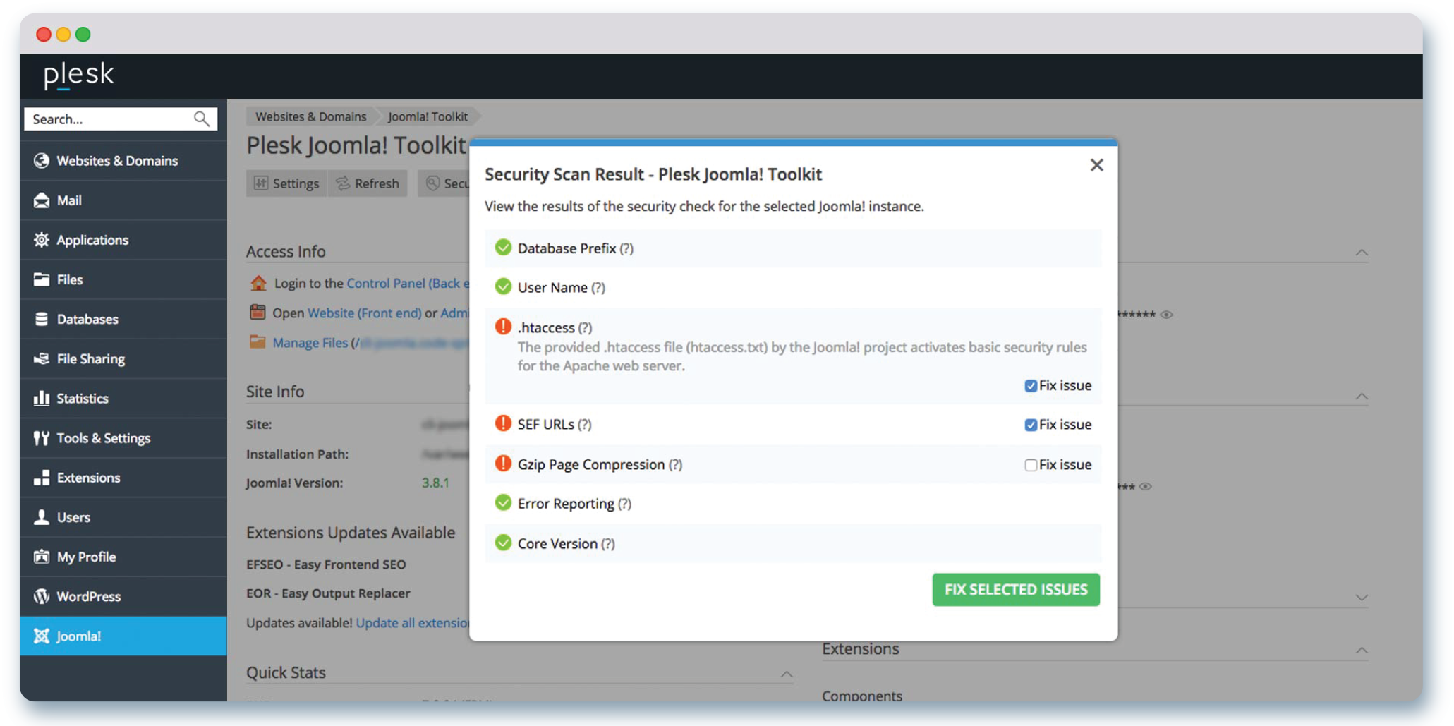 Joomla toolkit secure | OzHosting.com